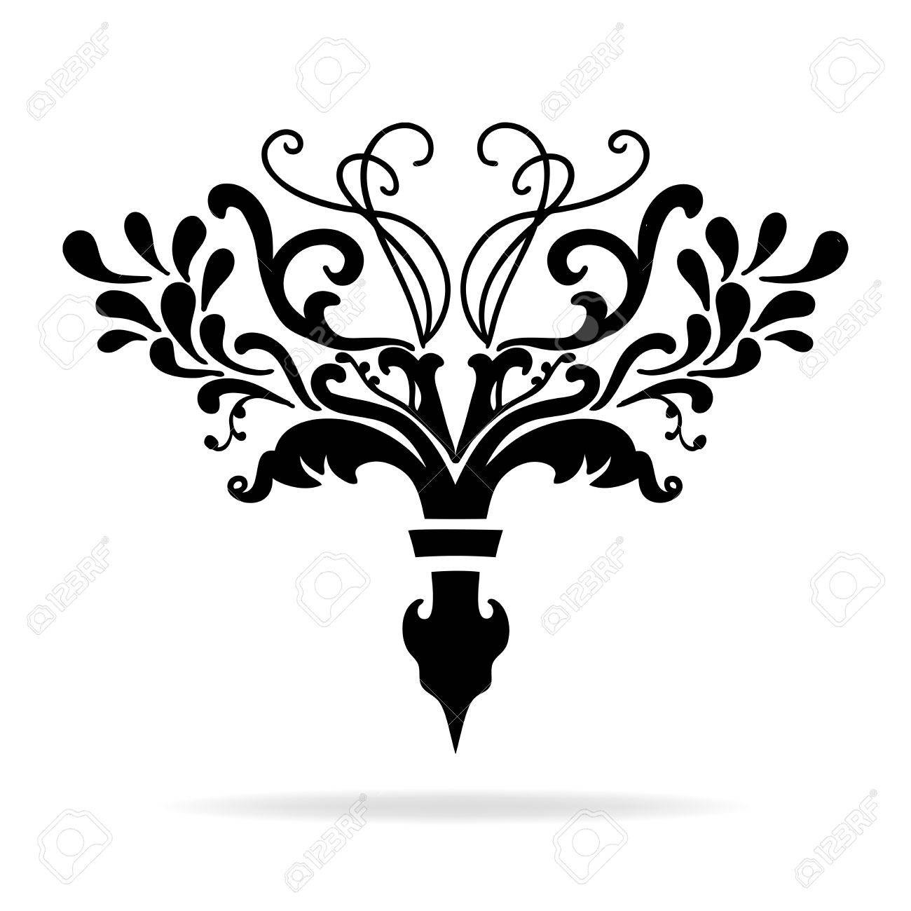 1300x1300 Elegant Hand Drawn Fleur De Lis Symbols In Ornate Stylized Design