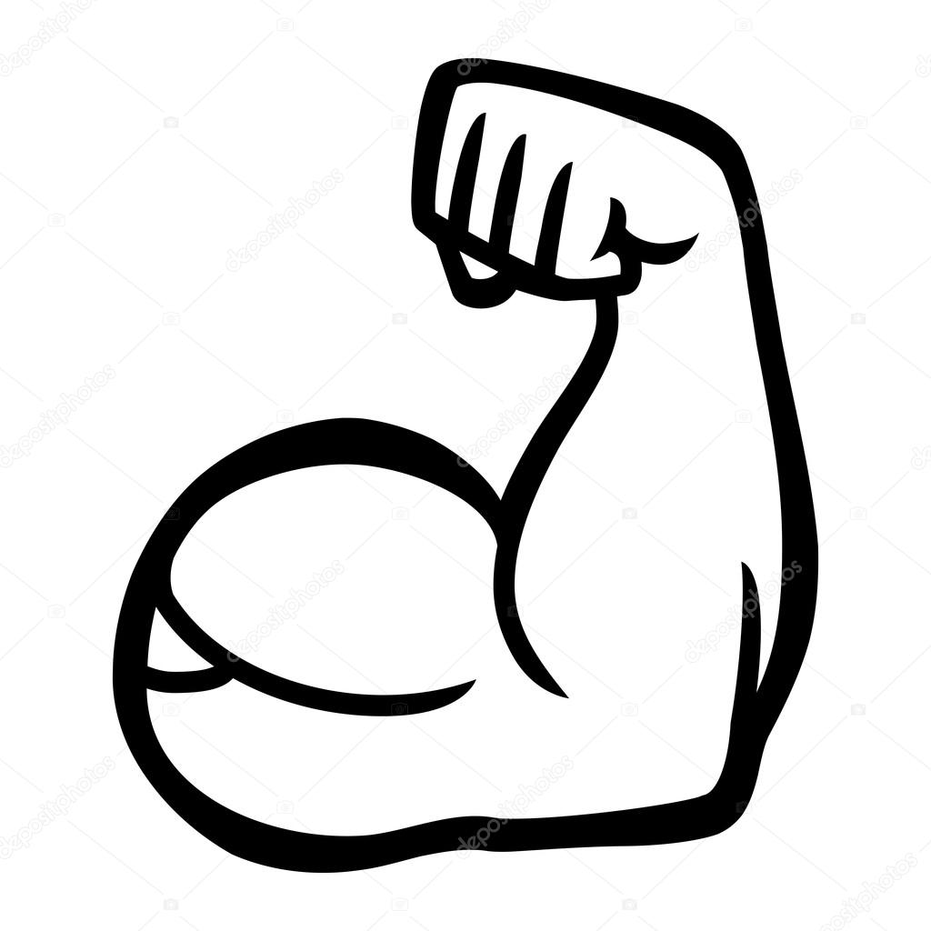 1024x1024 Biceps Flex Arm Vector Icon Stock Vector Briangoff