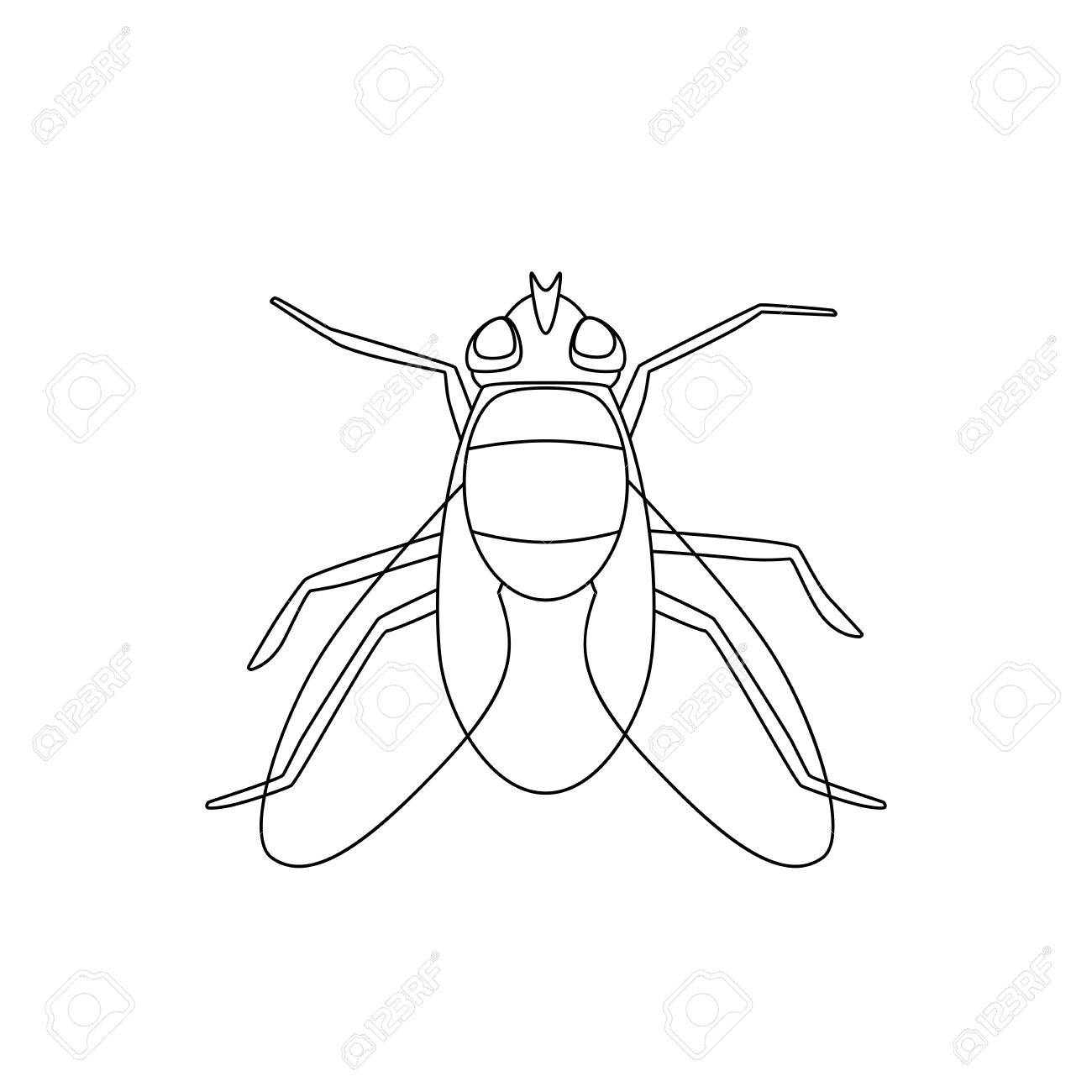 1300x1300 Fly Line Drawing Royalty Free Cliparts, Vectors, And Stock
