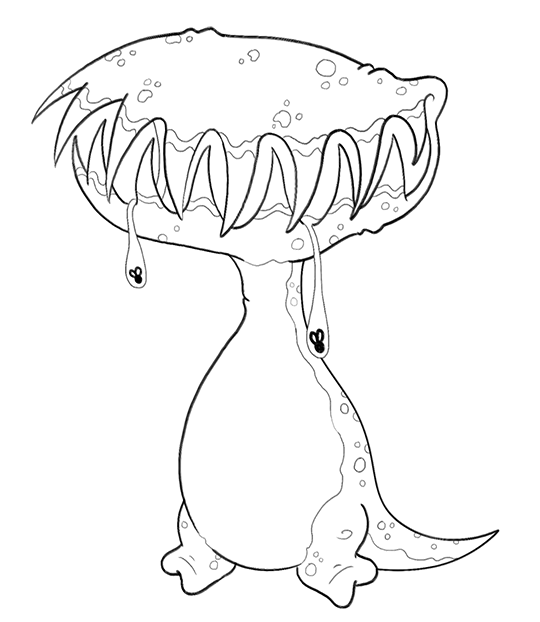 540x622 How To Draw A Venus Fly Trap Creature