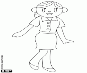 300x250 Pilots And Flight Attendants Coloring Pages Printable Games