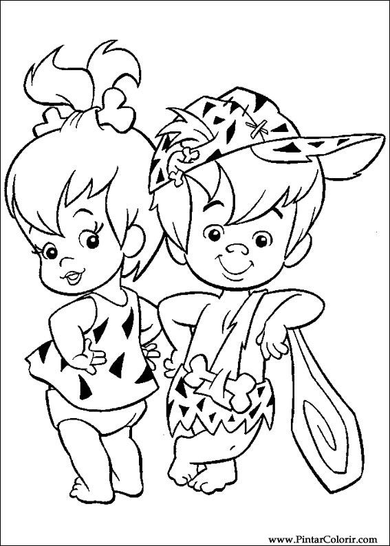 567x794 Drawings To Paint Amp Colour Flintstones