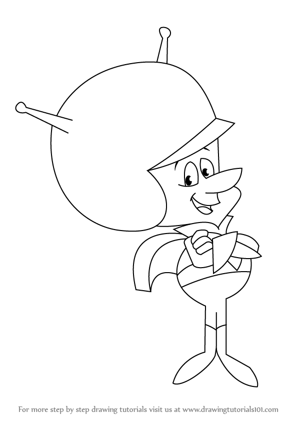 598x844 Learn How To Draw The Great Gazoo From The Flintstones (The