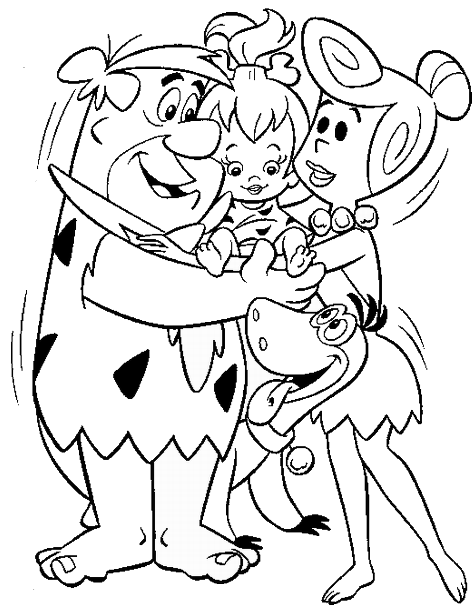 922x1200 The Flintstones Coloring Pages