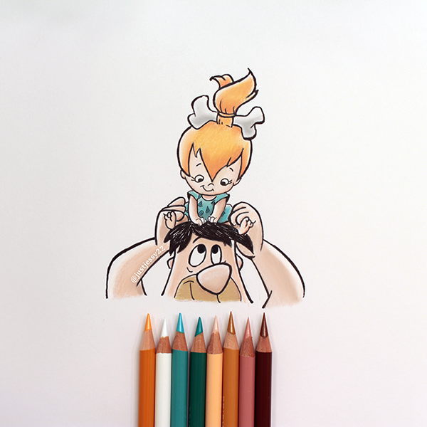600x600 The Flintstones Drawing By Jessyg22