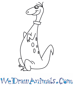 300x350 How To Draw Dino From The Flintstones