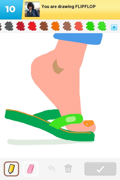 Flipflop Drawing at GetDrawings | Free download