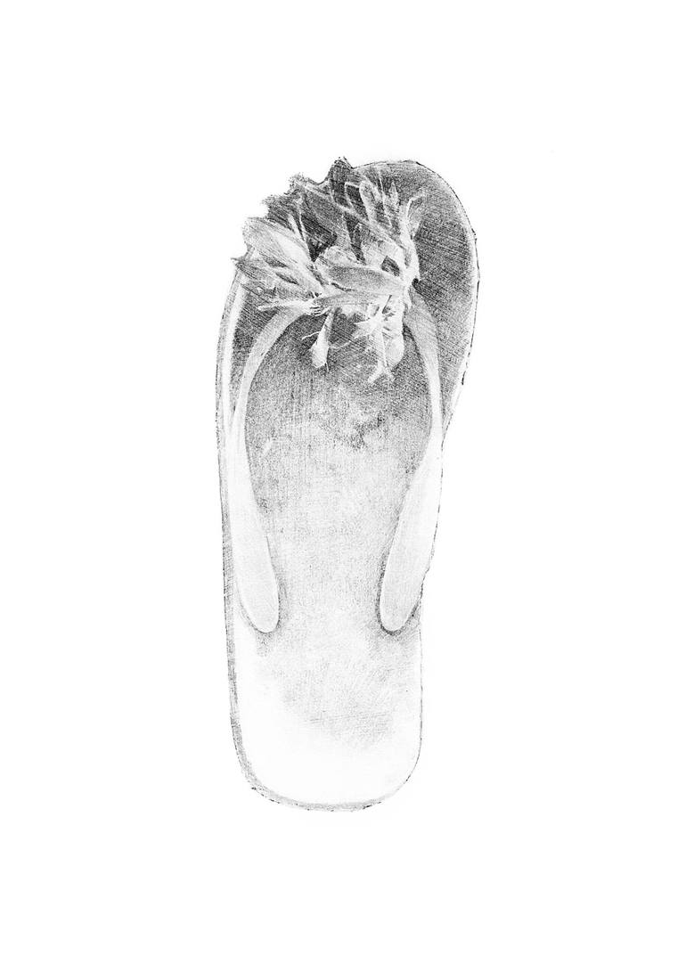 770x1100 Saatchi Art Flip Flop Drawing By Kate Watkins