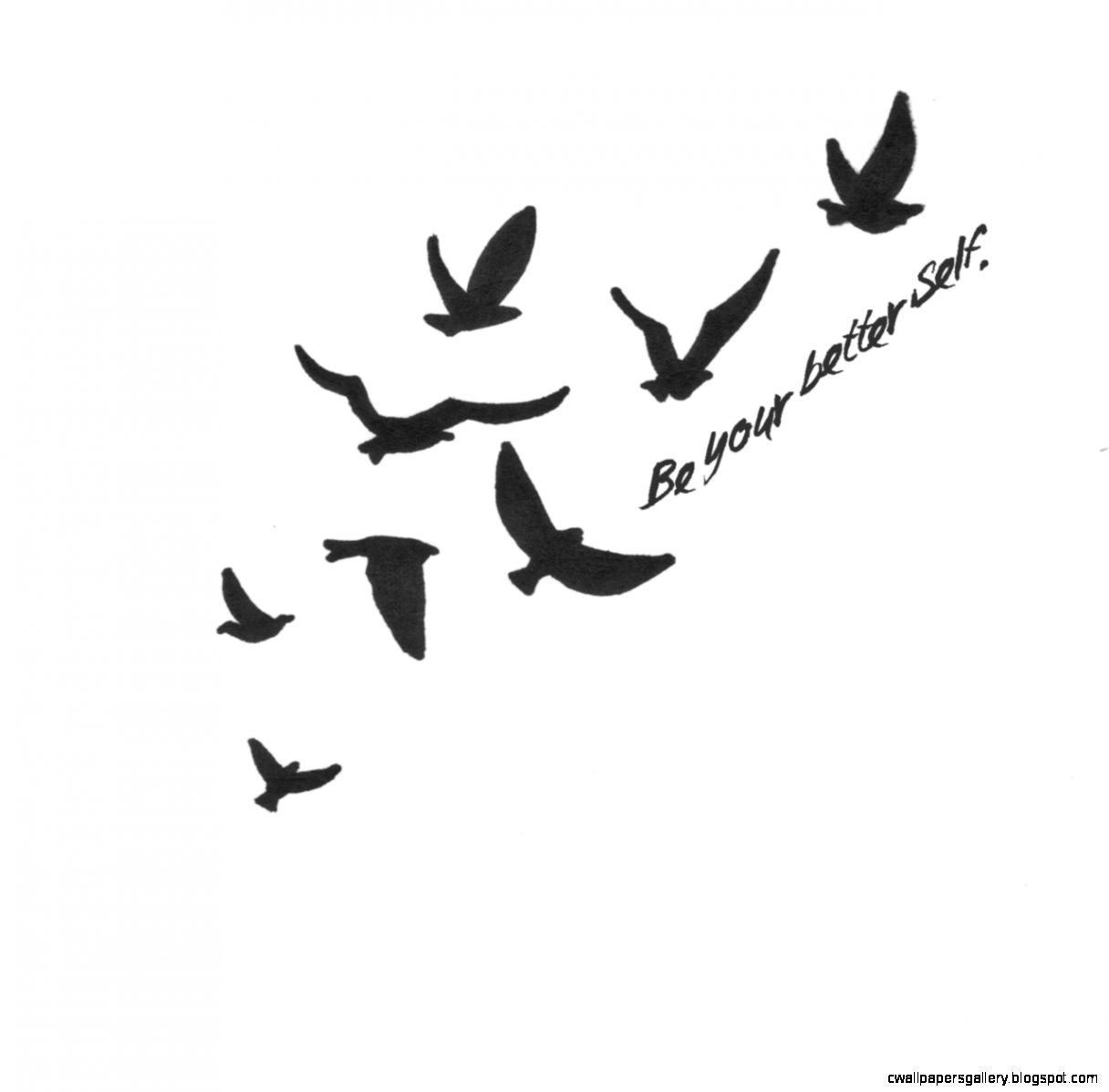 1216x1197 Flying Bird Drawing Tattoo Wallpapers Gallery