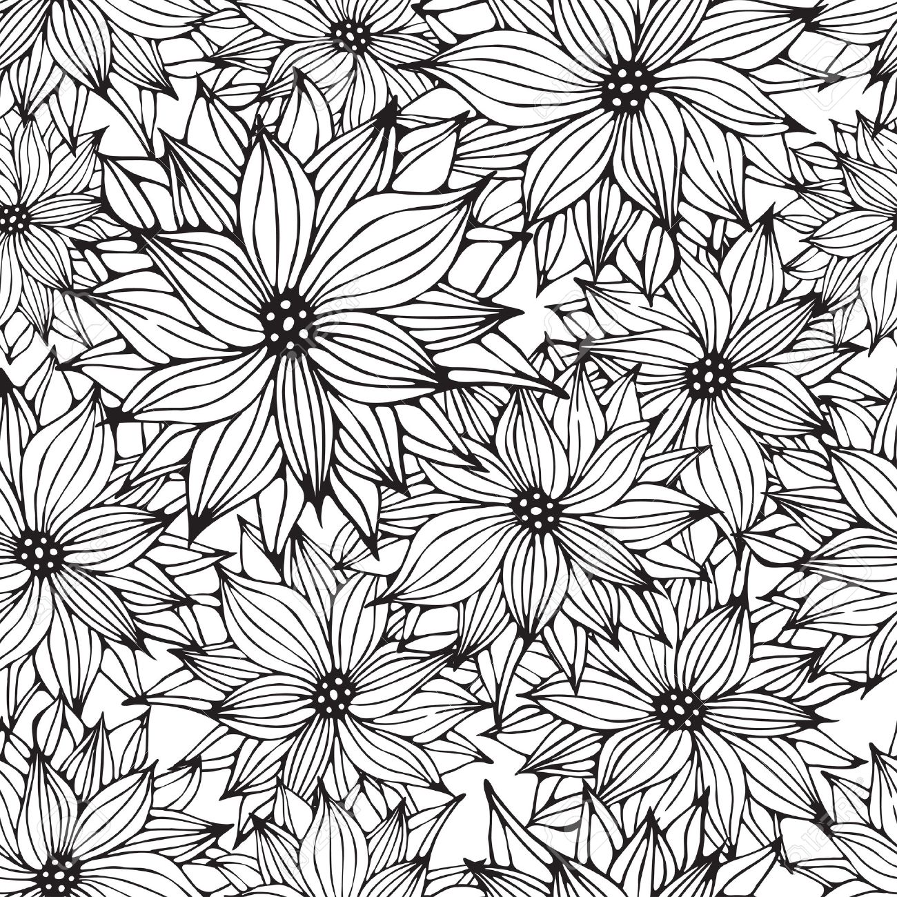 Floral Pattern Drawing