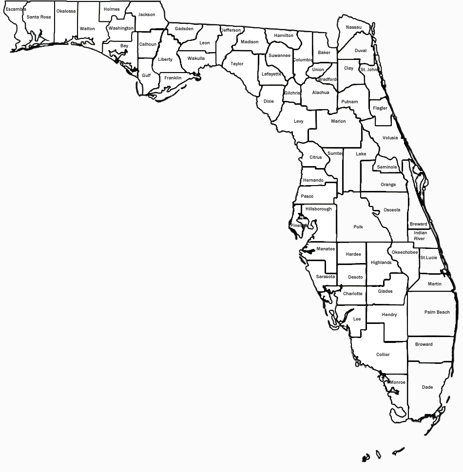 950x969 Map Florida Harry Warren, Inc.