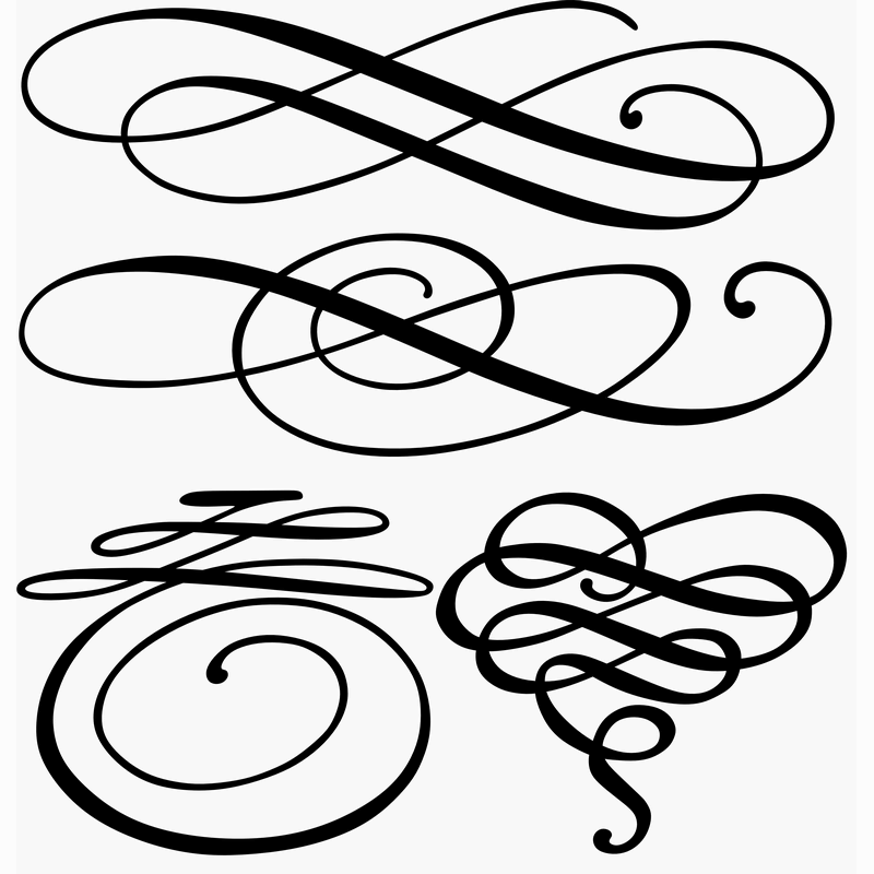 800x800 Free Download~ Decorative Flourishes Would Make Pretty Digistamps