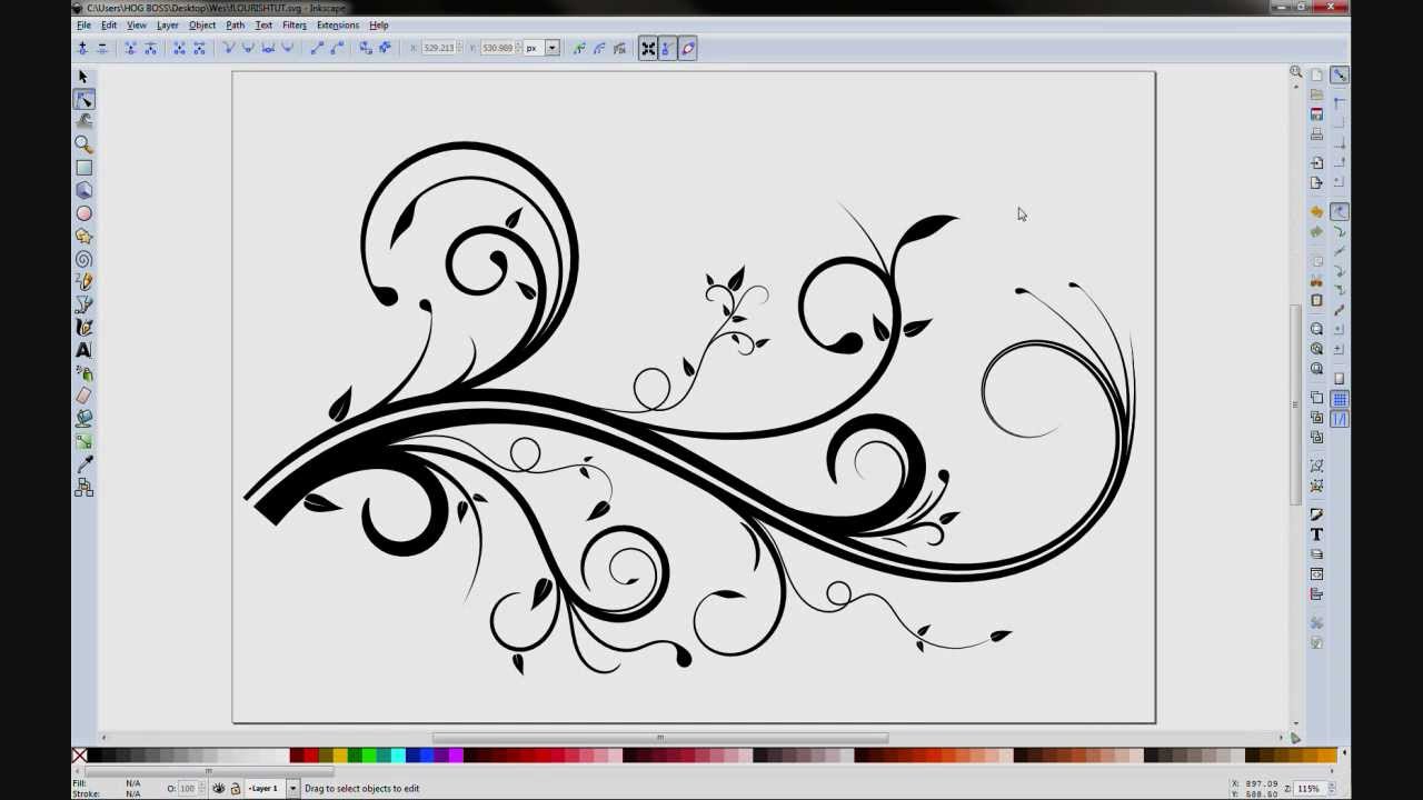 1280x720 Inkscape Flourish