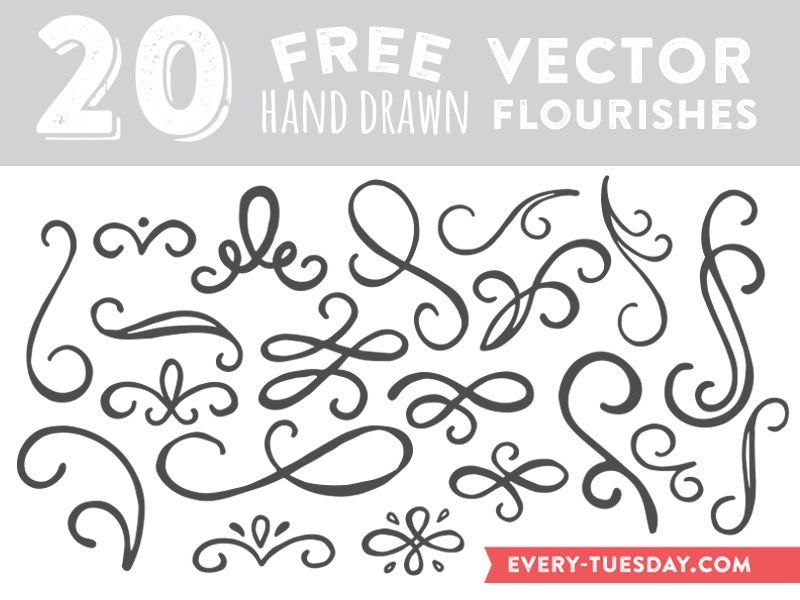 800x600 Download Free Hand Drawn Vector Flourishes Fonts Amp Stuff