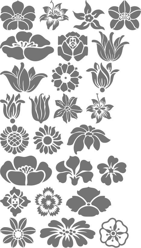 468x822 Art Nouveau Flowers