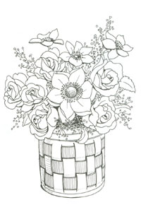 200x300 Flower Basket. A Christmas Craft For You