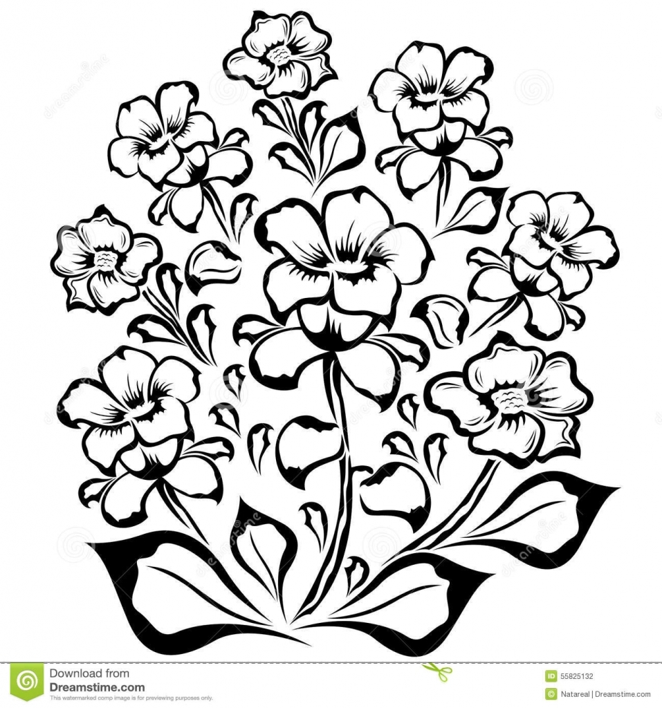 957x1024 Flower Bed Drawing