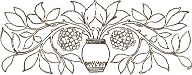 381x150 Floral Bouquet Border Image