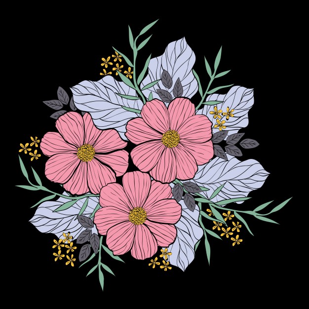 Flower Bouquet Drawing