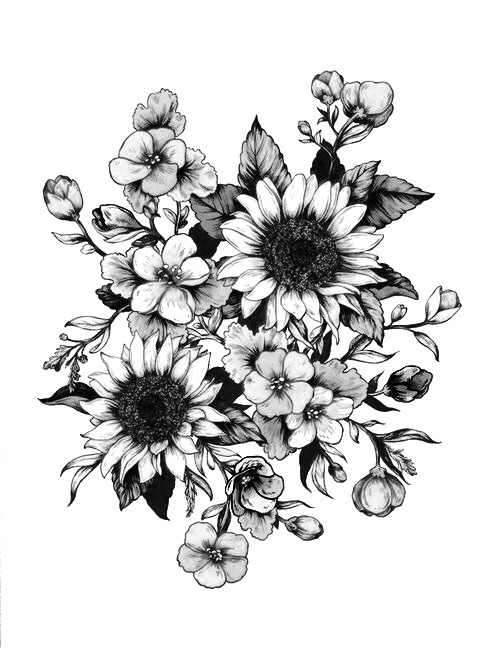 500x648 Drawing Design Tattoos Tattoo Flower Flowers Idea Drawings Tattoo