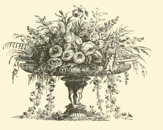 566x452 Dramatic Drawing Of A Floral Bouquet. Printables