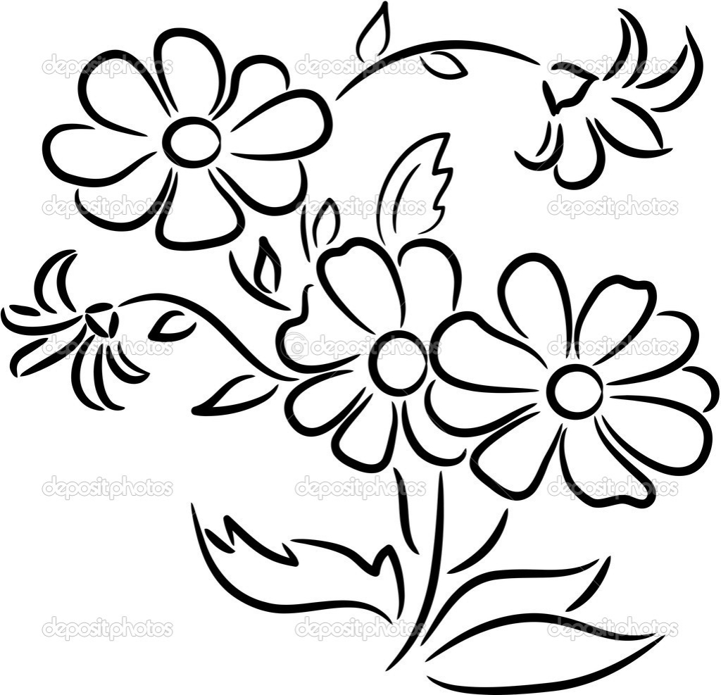 1024x987 Flower Bouquet Drawing Bouquet Of Flowers Drawing Clipart Panda