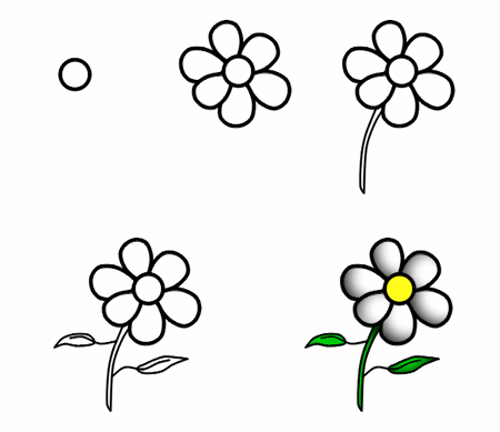 450x389 Image Detail For Go Back From How To Draw Cartoon Flowers To Home