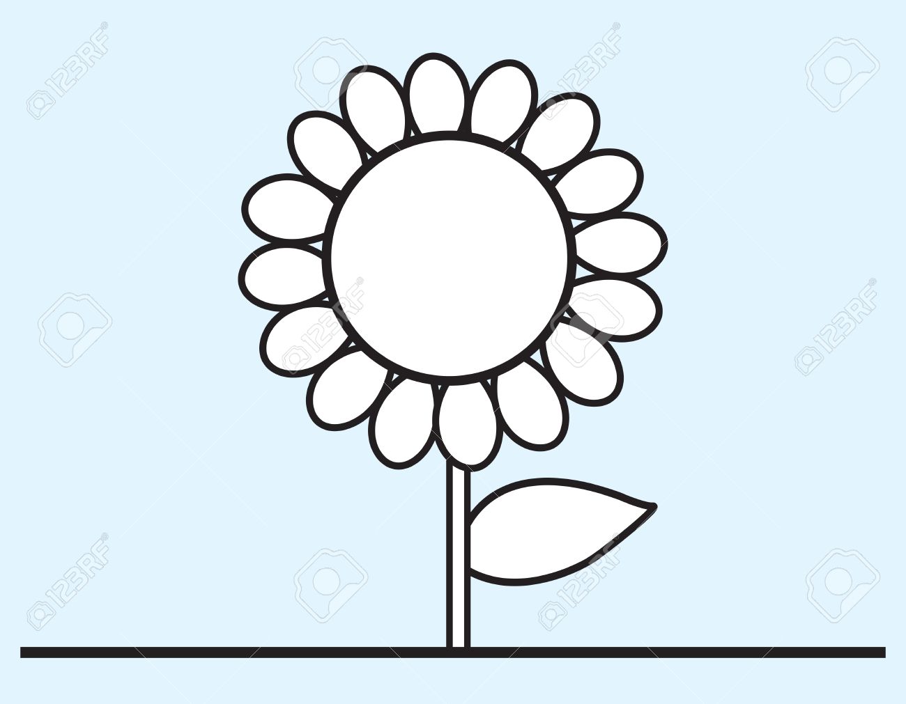 1300x1011 Flower Cartoon Drawing Royalty Free Cliparts, Vectors, And Stock