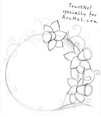 400x466 How To Draw A Narcissus Step By Step