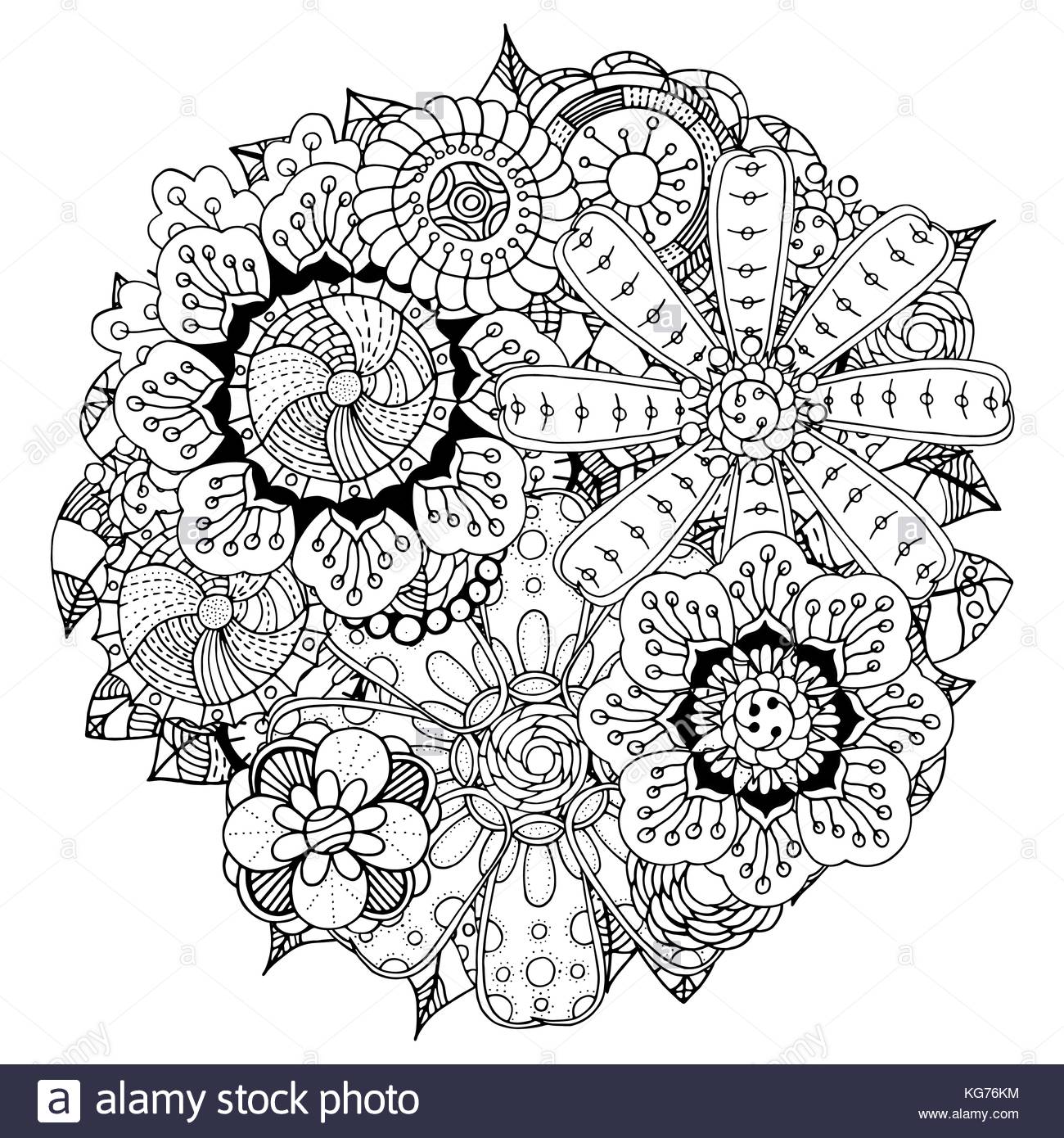 1300x1390 Black And White Circle Flower Ornament, Ornamental Round Lace