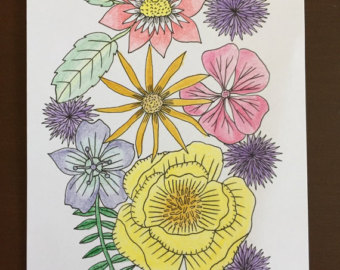 340x270 Flower Collage Etsy