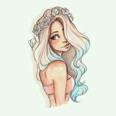 236x236 Pictures Flower Crown Girl Drawing,