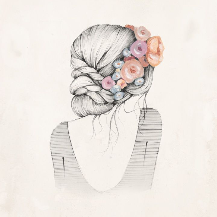 720x720 Gallery Tumblr Girl Drawings With Flowers,