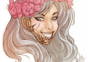 300x210 Flower Crown Drawing How To Draw A Flower Crown I Draw Fashion