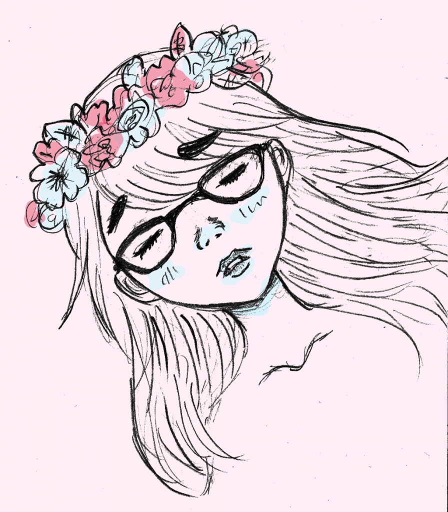 896x1024 How To Make Flowers Crown Sketch