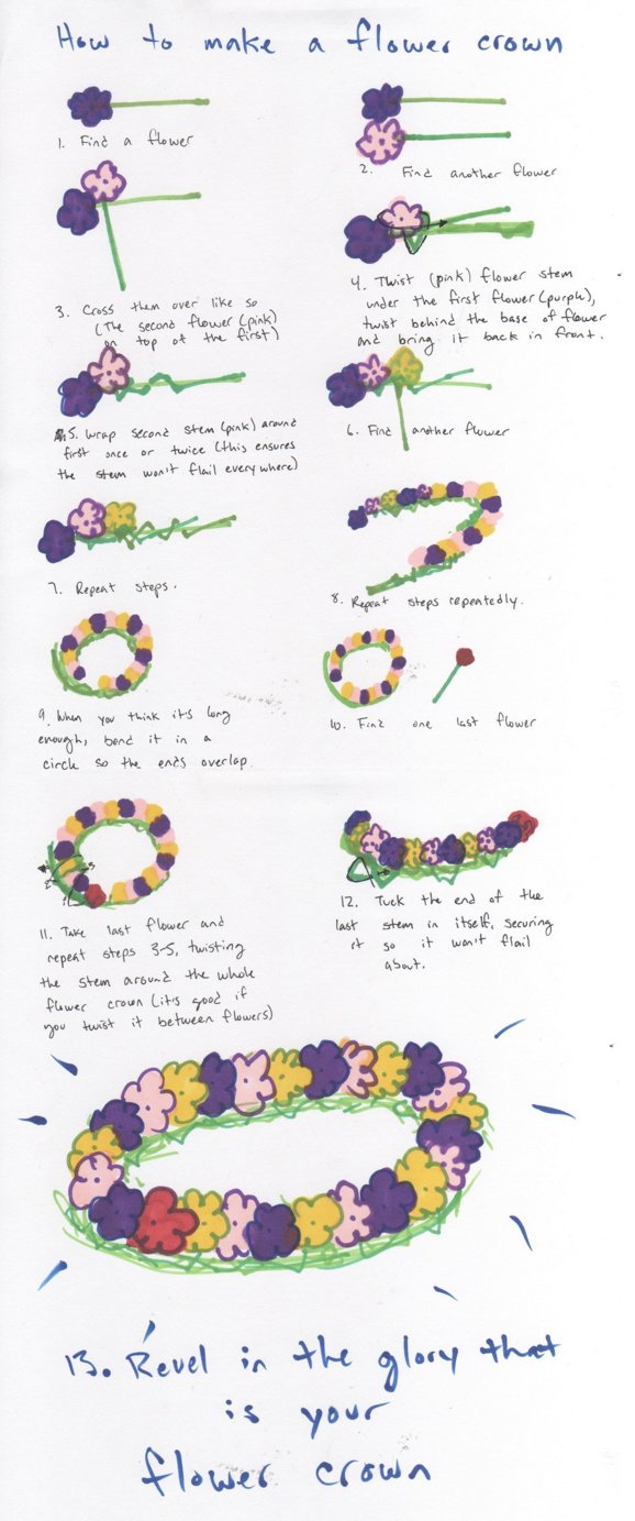 578x1383 Flower Crown Tutorial By Snitewing