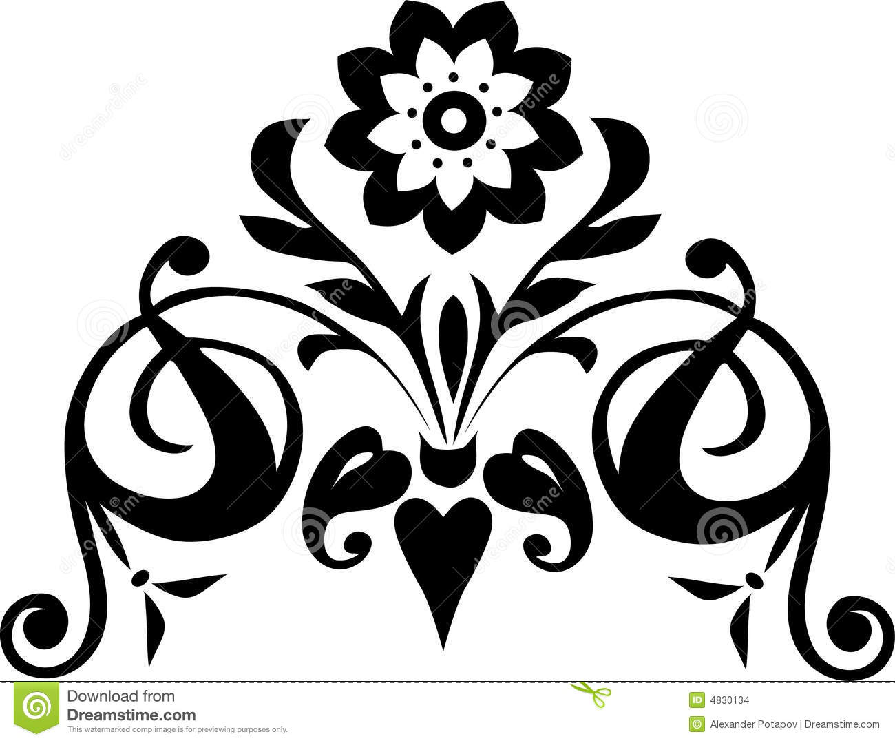 1300x1079 Black Flower 211 Desktop Wallpaper