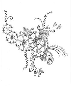 236x290 Flower Zentangle Designs