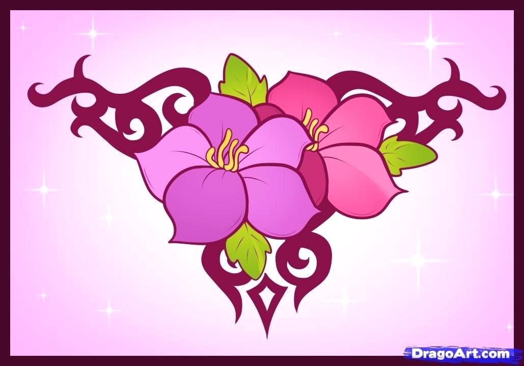 1029x718 Designs To Draw How To Draw Flower Designs Cool Drawing Designs