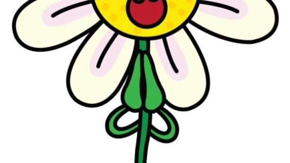 570x320 How To Draw A Cartoon Flower Drawing How To Draw Cartoon Tulip