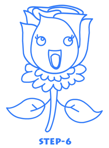 220x300 Cute Cartoon Flower Drawing Lesson