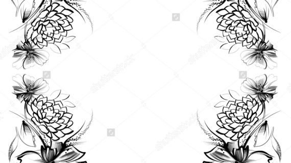 570x320 Simple Flower Designs Pencil Drawing Mehndi Drawing Flower Motif 1