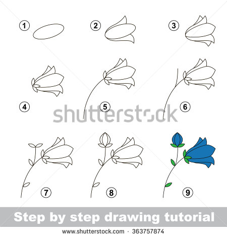 450x470 Step By Step Drawing Tutorial. Vector Kid Game. How To Draw