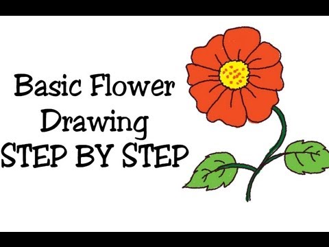 480x360 How To Draw Basic Flower And Coloring For Kids And Beginners Step