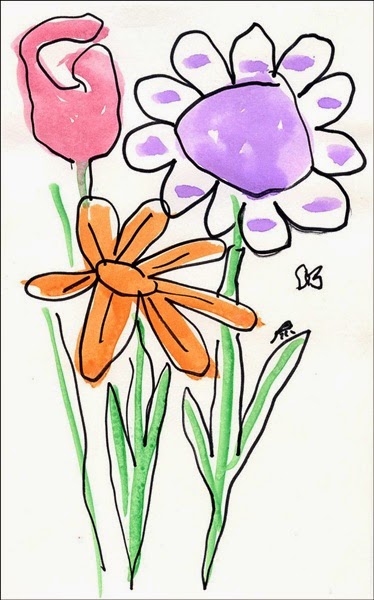 374x600 Flowers Drawings For Kids Many Flowers