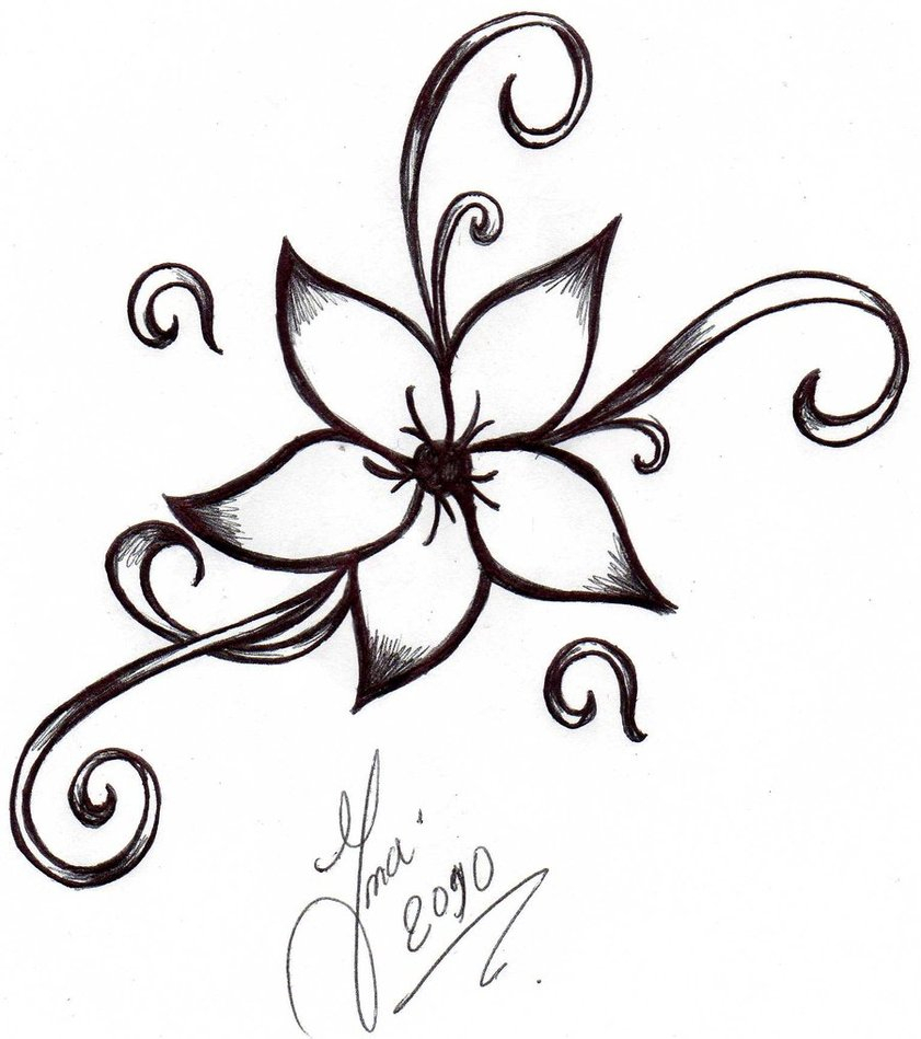 841x949 Simple Flower Drawing Ideas