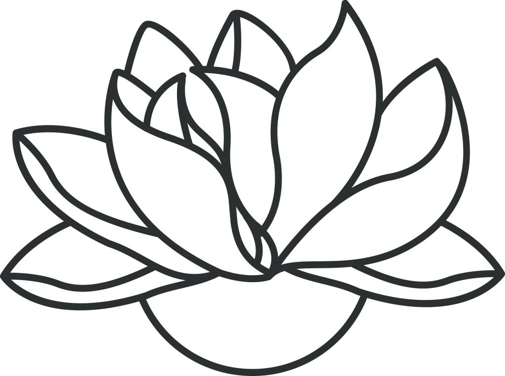1024x761 Lotus Flower Outline Drawing Lotus Flower Drawing Outline Lotus