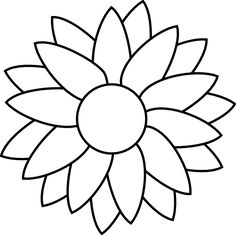 Flower Drawing Template