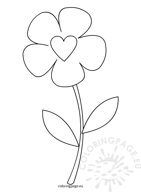 595x808 Preschool Flower Template Coloring Page