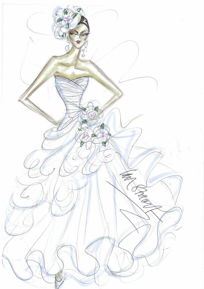 Flower Dress Drawing at GetDrawings | Free download